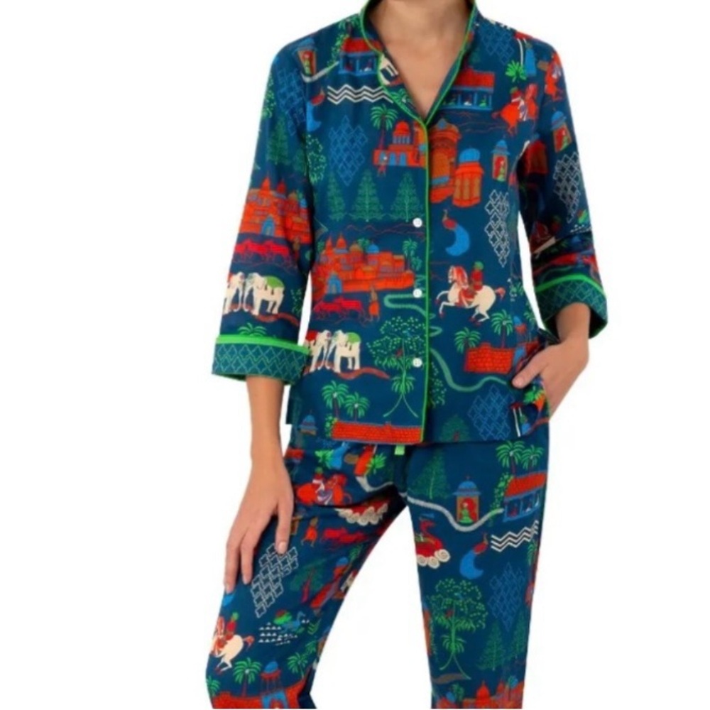This beautiful Gretchen Scott Designs Pajamas Jodhpurs Journal Dark Blue Large